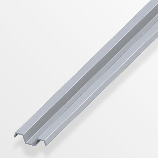 151-28666 Spundwand eckig Alu blank 1m  
